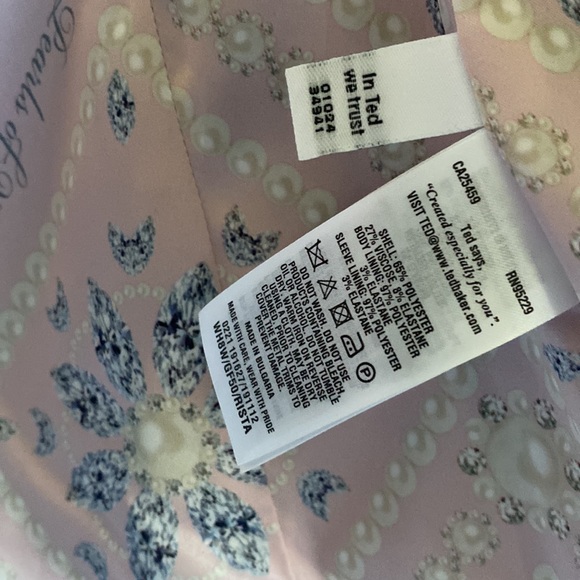 NEW Ted Baker Rista blazer 2, US 6 collarless check print - Picture 7 of 8